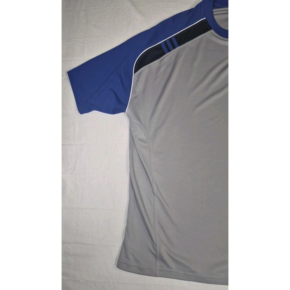 Adidas Climalite Shirt Men's Size 2XL Blue Gray Performance Moisture Wicking XXL - Picture 8 of 14